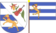 znak a prapor obce křečovice